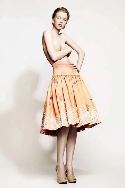 Skirt HELENA salmon
