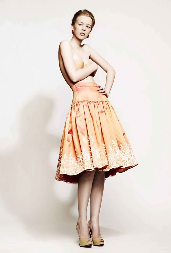 Skirt HELENA salmon